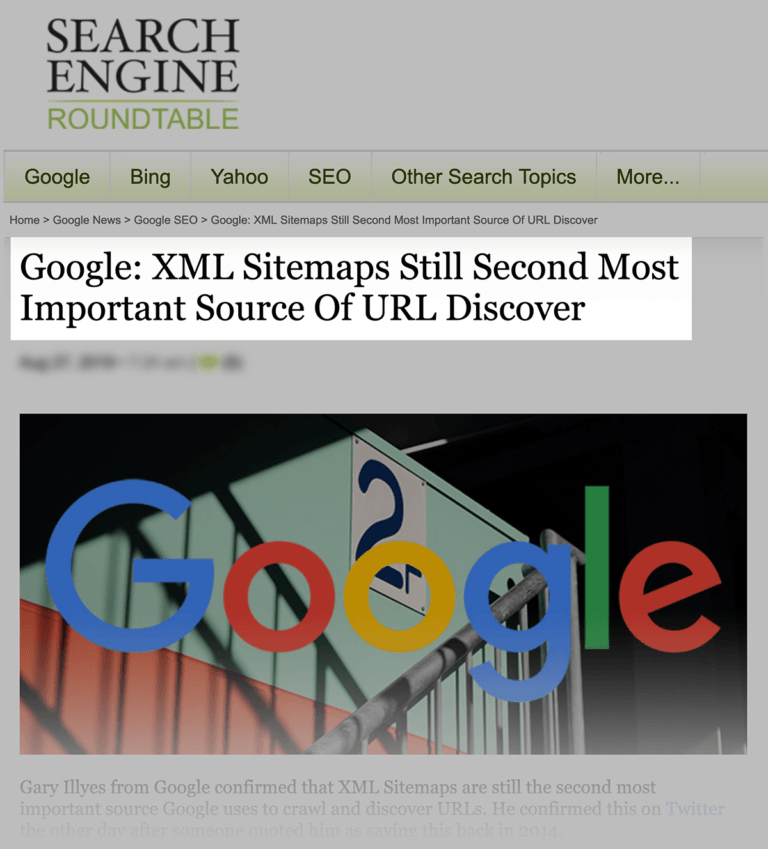 در واقع، یکی از نمایندگان گوگل اخیراً اعلام کرده است که نقشه‌های سایت XML «دومین منبع مهم» برای یافتن URLها هستند.