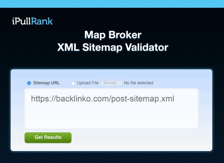 the Map Broker XML Sitemap Validator